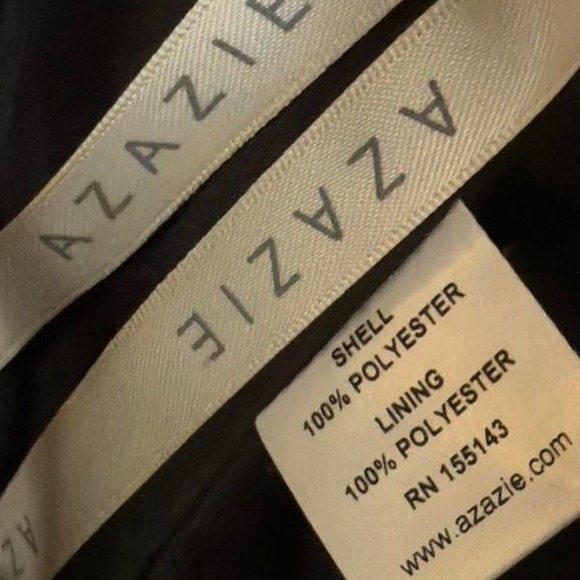 Azazie Black Emerald Gown NWT A4 Bridesmaid Prom Wedding Guest Evening Dress - Picture 8 of 10